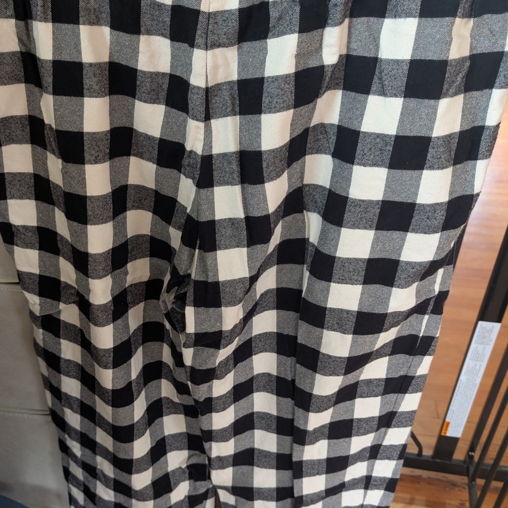 Hanna Anderson Black And White Flannel PJ Pants Size Large - Picture 6 of 7